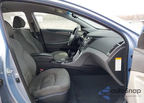 2013 Hyundai Sonata Hybrid z USA, uszkodzony, nr VIN KMHEC4A49DA076558